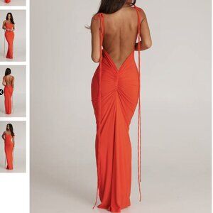 Mélani the Label Jiani Dress - Tangerine